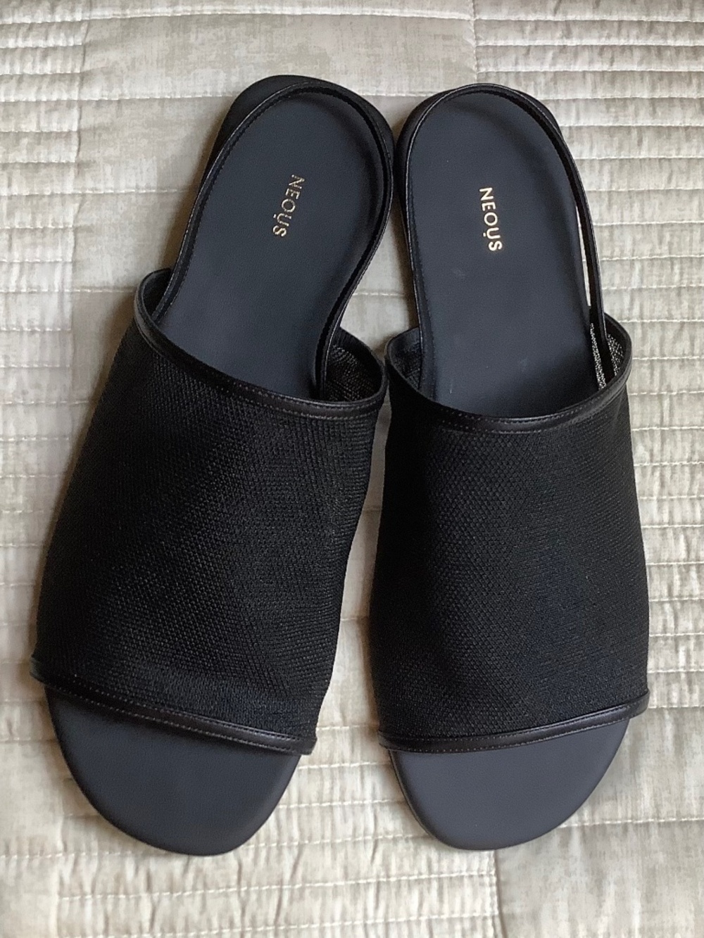 NEOUS Mesh Sling Back Flat Sandals SZ EU 37/ US 7